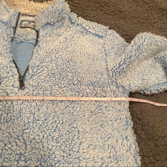 Properly Tiede Pintail Sherpa Pullover Baby Blue Size X Small - Picture 8 of 10